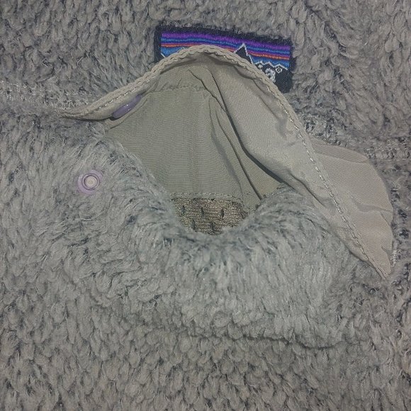 Patagonia Women's M Fleece Jacket Full Zip Gray Deep Pile Outdoor Adventure - Picture 5 of 11